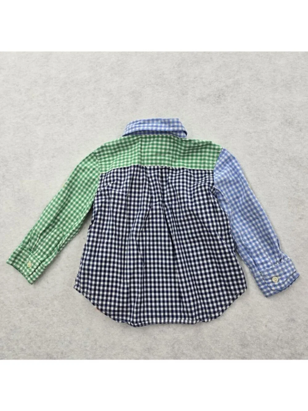 Ralph Lauren Long Sleeve Button Up Shirt Baby Boy Size 12 Month Multicolor Check